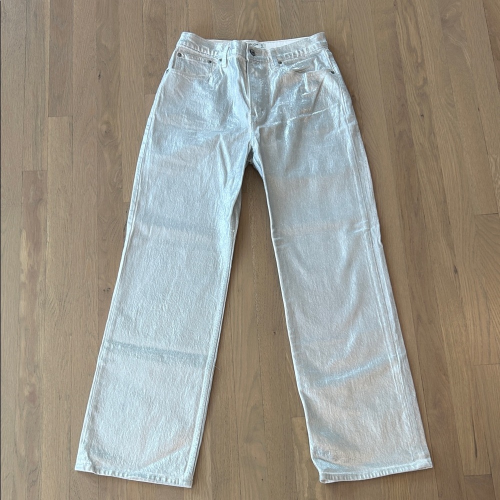 Abercrombie & Fitch the 90’s high rise relaxed jean - silver
